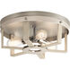 Peyton 3 Light 16 inch White Washed Wood Flush Mount Light Ceiling Light