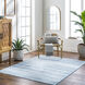 Hera 84 X 63 inch Light Grey Rug, Rectangle