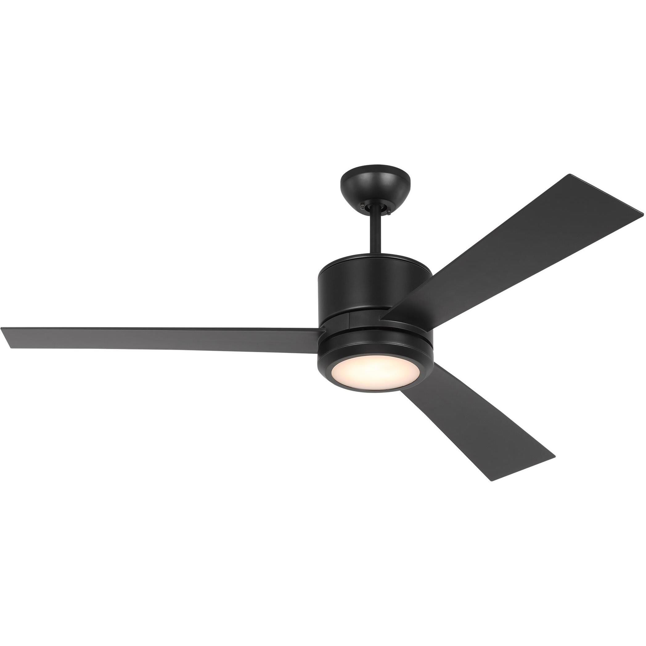 Vision 52 LED 52 inch Midnight Black Ceiling Fan