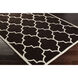 Transit 96 X 27 inch Black/Ivory/Dark Brown/Ivory Handmade Rug in 2.25 x 8