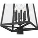 Rainer 6 Light 126 inch Black Outdoor Post Mounted Fixture in G9