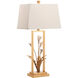 Cain Calla Lily 26.5 inch 100.00 watt Gold and White/Cream Table Lamp Portable Light