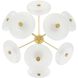 Helios 9 Light 41 inch Antique Brass Chandelier Ceiling Light