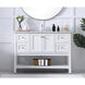 Metropolis 48 X 22 X 34 inch White Vanity Sink Set