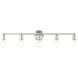 Lansdale 5 Light 34 inch Brushed Nickel Vanity Sconce Wall Light