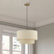 Bellingham 3 Light 20 inch Antique Gold Leaf Pendant Ceiling Light