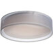 Prime LED 20 inch Flush Mount Ceiling Light in White Organza