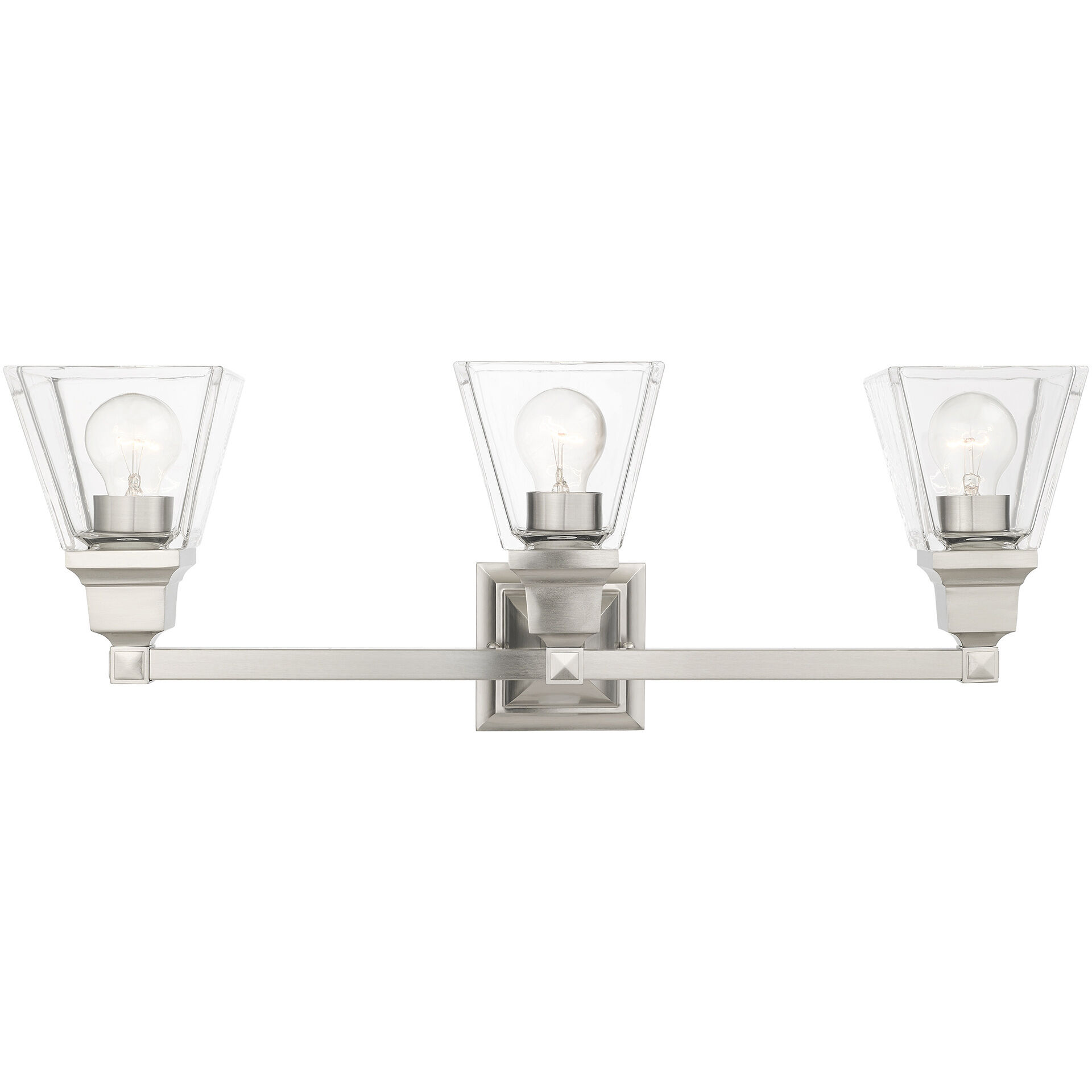 Mission 3 Light 25.25 inch Bathroom Vanity Light