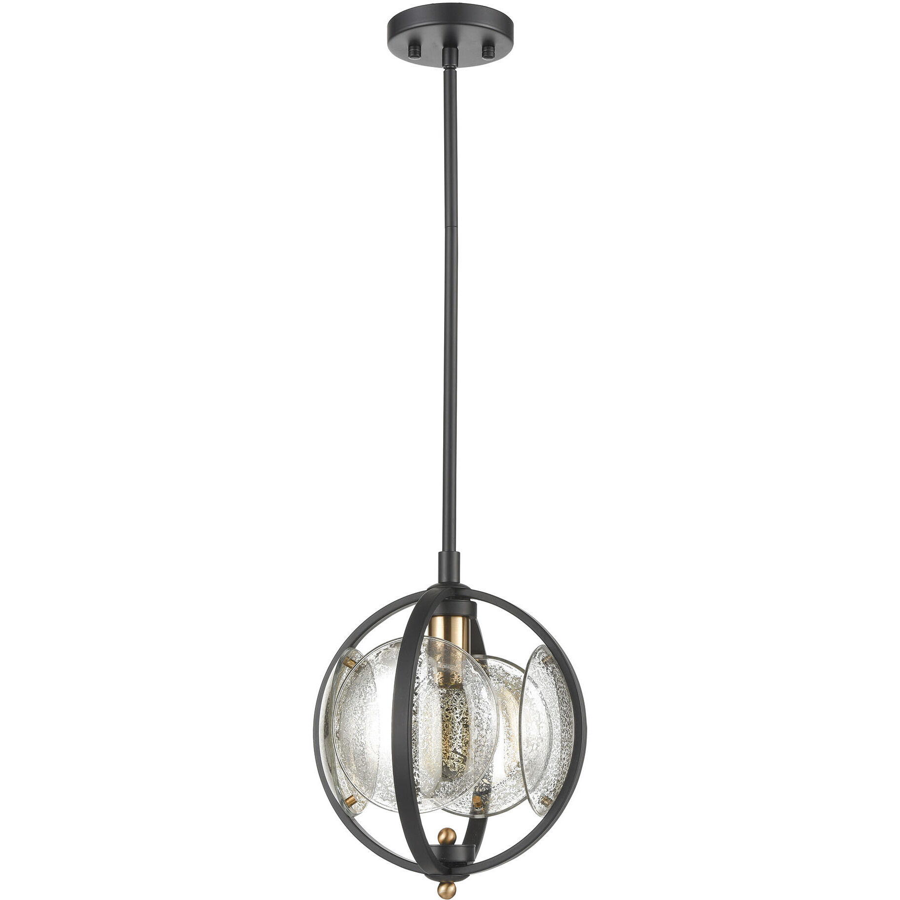 Oriah 1 Light 10 inch Matte Black Mini Pendant Ceiling Light