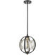 Oriah 1 Light 10 inch Matte Black Mini Pendant Ceiling Light