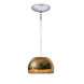 Envisage Vi 1 Light 6 inch Satin Nickel Mini Pendant Ceiling Light in Chocolate