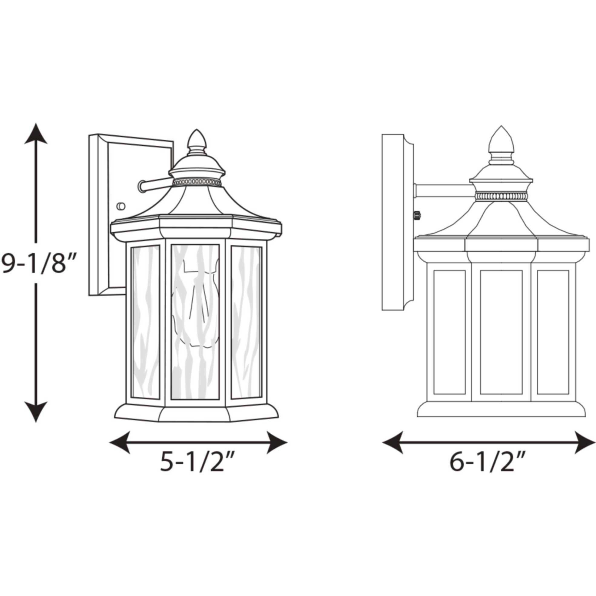 Edition 1 Light 13 inch Antique Bronze Outdoor Wall Lantern, Medium