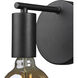 Think 1 Light 5 inch Black Wall Sconce Wall Light