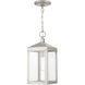 Nyack 1 Light 6 inch Brushed Nickel Outdoor Pendant Lantern
