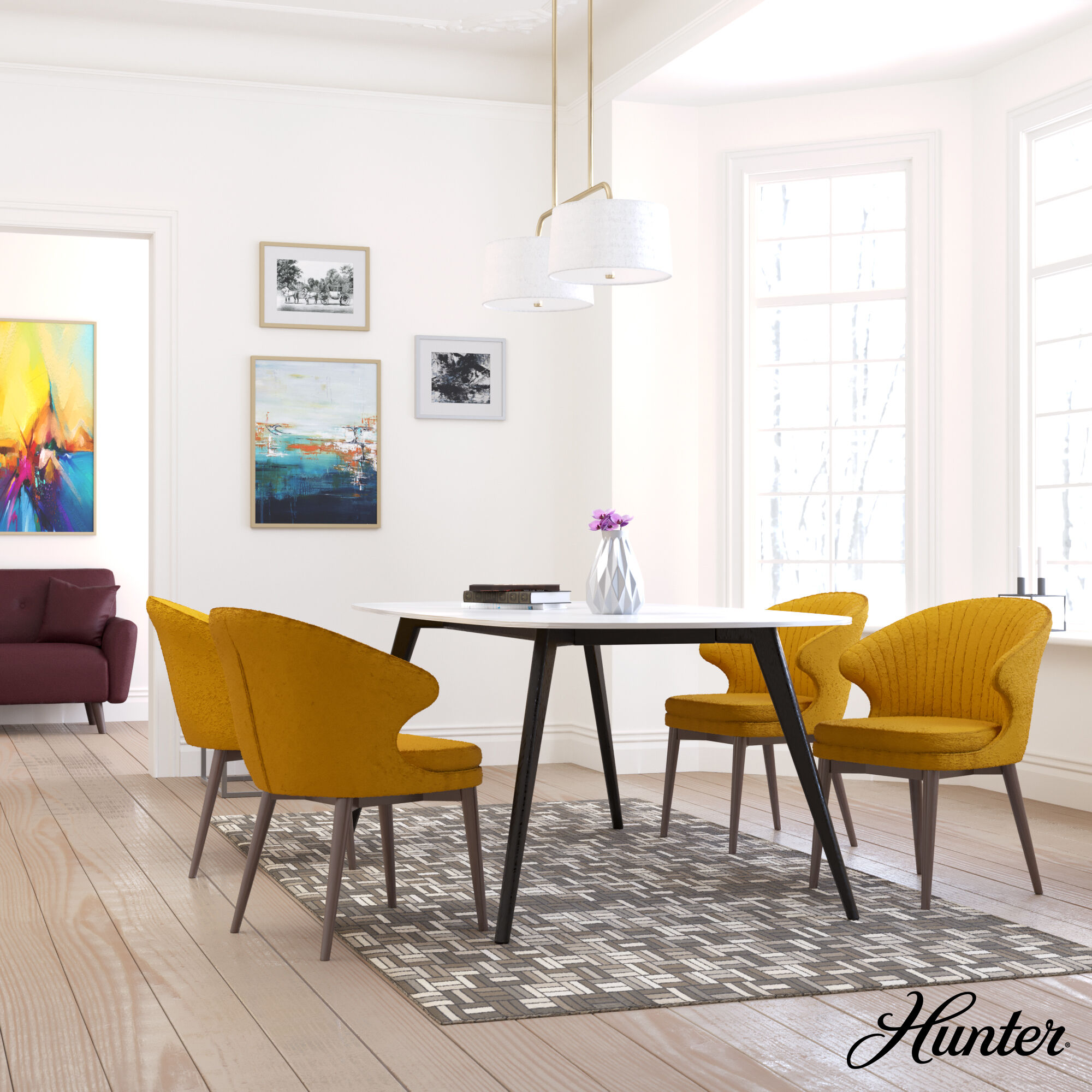 Cottage Hill 4 Light 37 inch Alturas Gold Linear Chandelier Ceiling Light