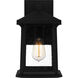 Satterfield 1 Light 13 inch Matte Black Outdoor Wall Lantern