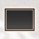 Compact 36 X 36 inch Black LED Lighted Mirror, Vanita by Oxygen