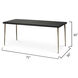 Farmhouse 72 X 30 inch Dark Wood & Antique Silver Legs Dining Table in Dark Wood and Antique Silver Legs