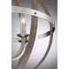 Fusion 6 Light 25 inch Brushed Nickel Foyer Piece Ceiling Light, Naturals
