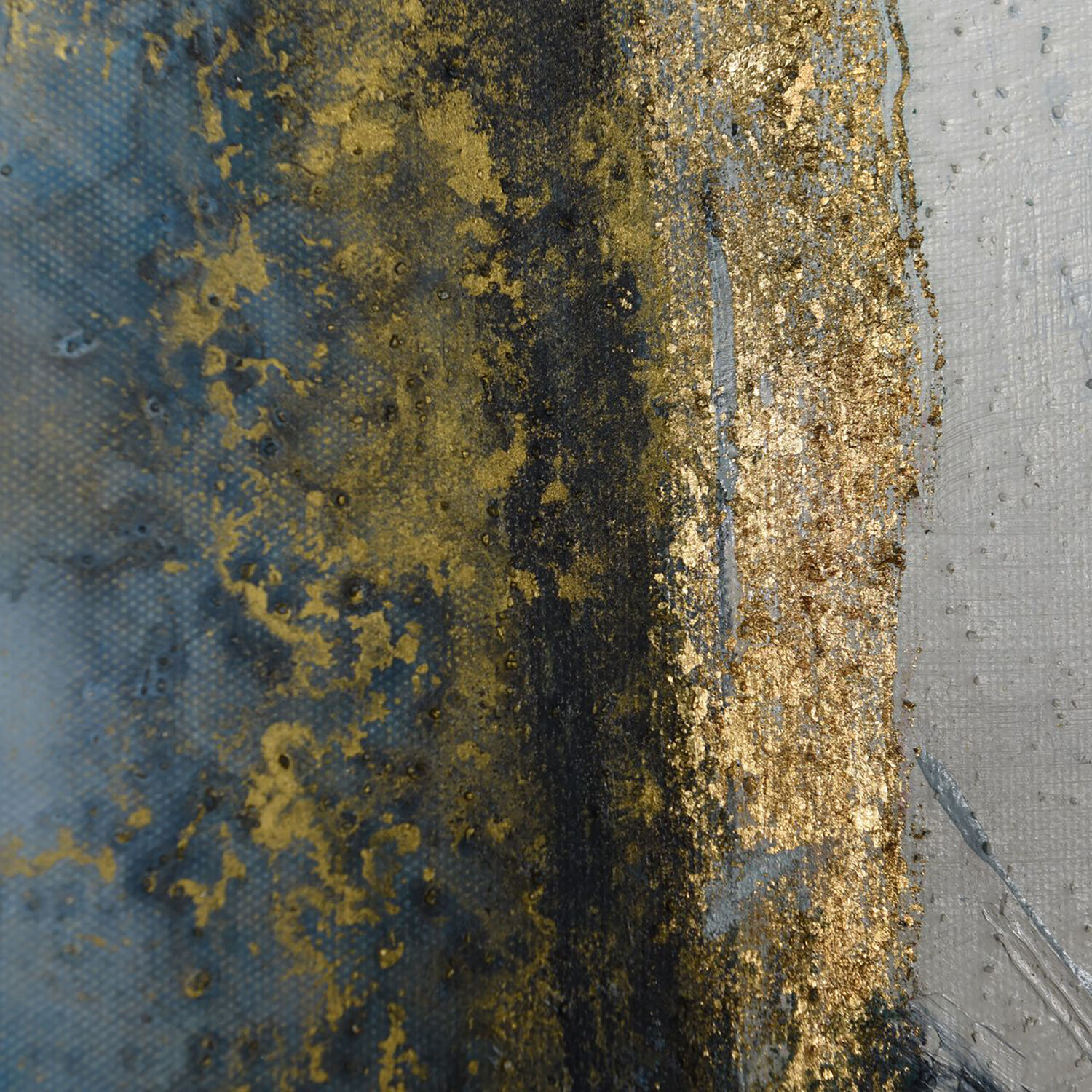 Cameron Blue and Yellow and Beige and Multicolor and Gold Wall Art