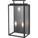 Valentin 3 Light 17 inch Black Outdoor Wall Sconce