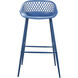 Piazza 37 inch Blue Outdoor Barstool