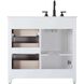 Alina 36 X 34 inch White Bathroom Vanity Cabinet