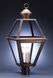 Boston 3 Light 29 inch Verdi Gris Post Lantern in Frosted Glass, No Chimney, Candelabra