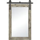 Los Olivos 36 X 24 inch Graywash with Black and Mirror Wall Mirror