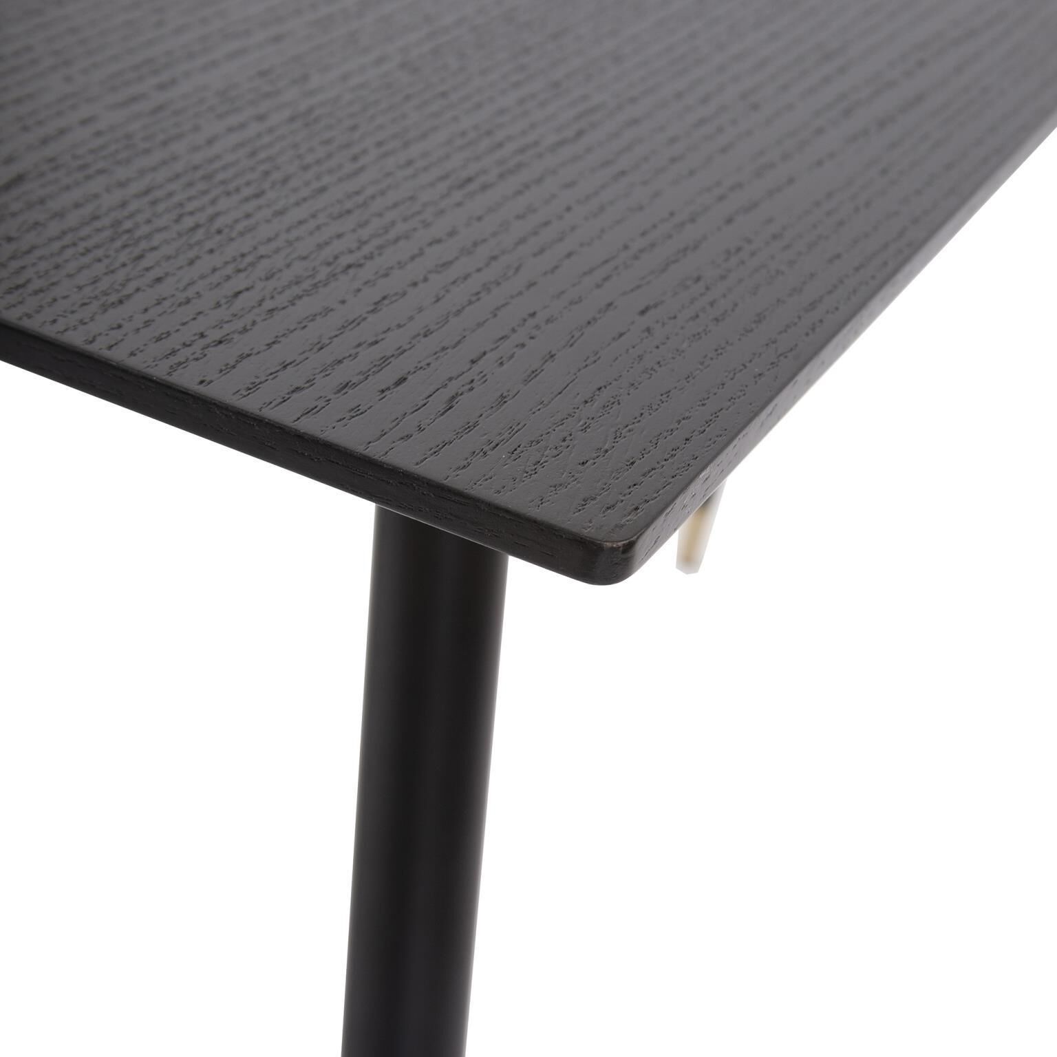 Soho 47 inch Dark Ash/Brass Console Table