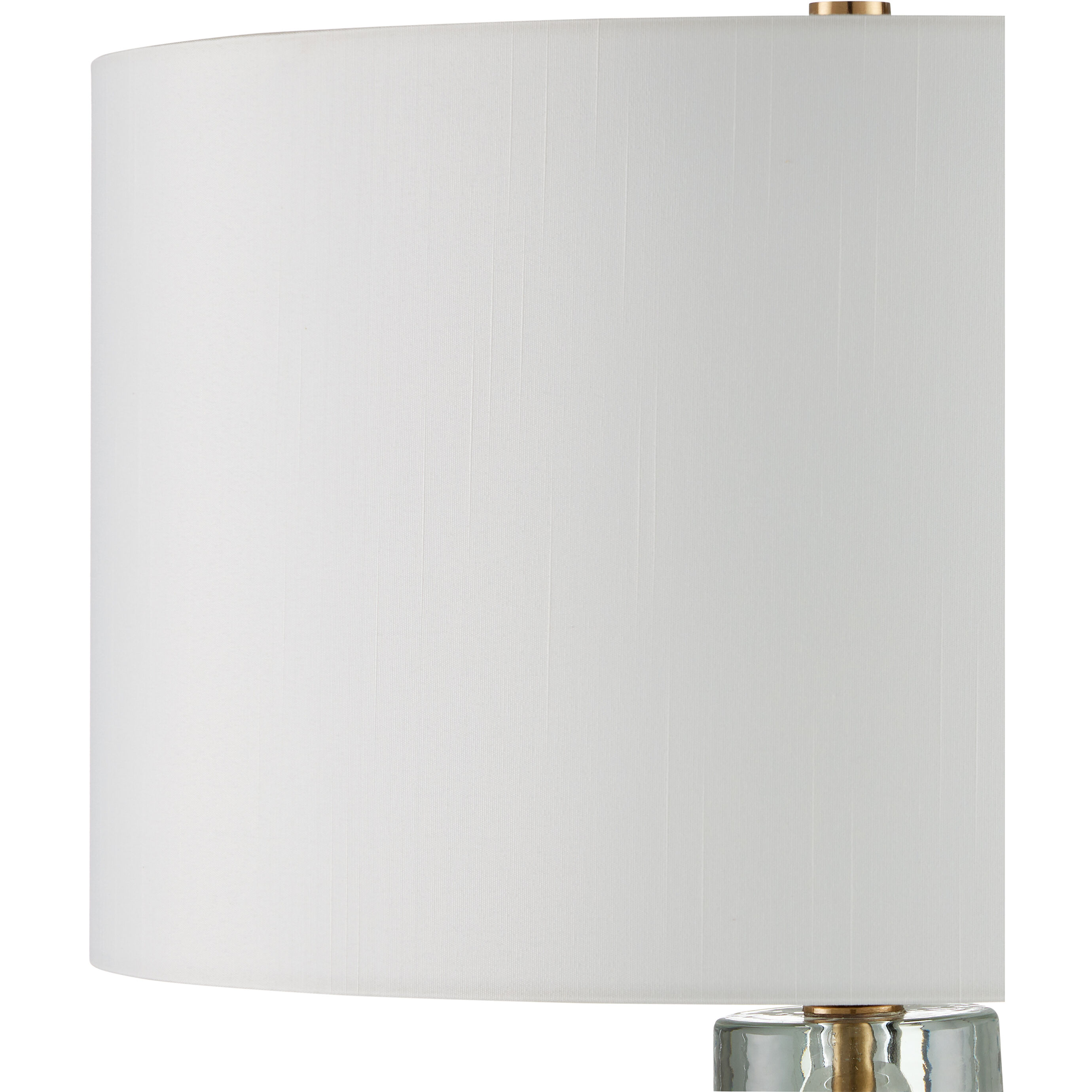 Mystras 27.5 inch 150 watt Clear/Antique Brass Table Lamp Portable Light