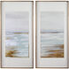 Coastline 58 X 28 inch Framed Prints, Set of 2