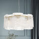 Brookstreet 6 Light 29.5 inch Legacy Brass Pendant Ceiling Light in Clear Handmade Glass