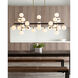 Sean Lavin Viaggio 56 inch Opal/Brass Linear Chandelier Ceiling Light in Incandescent