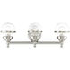 Oldwick 3 Light 24 inch Brushed Nickel Vanity Sconce Wall Light