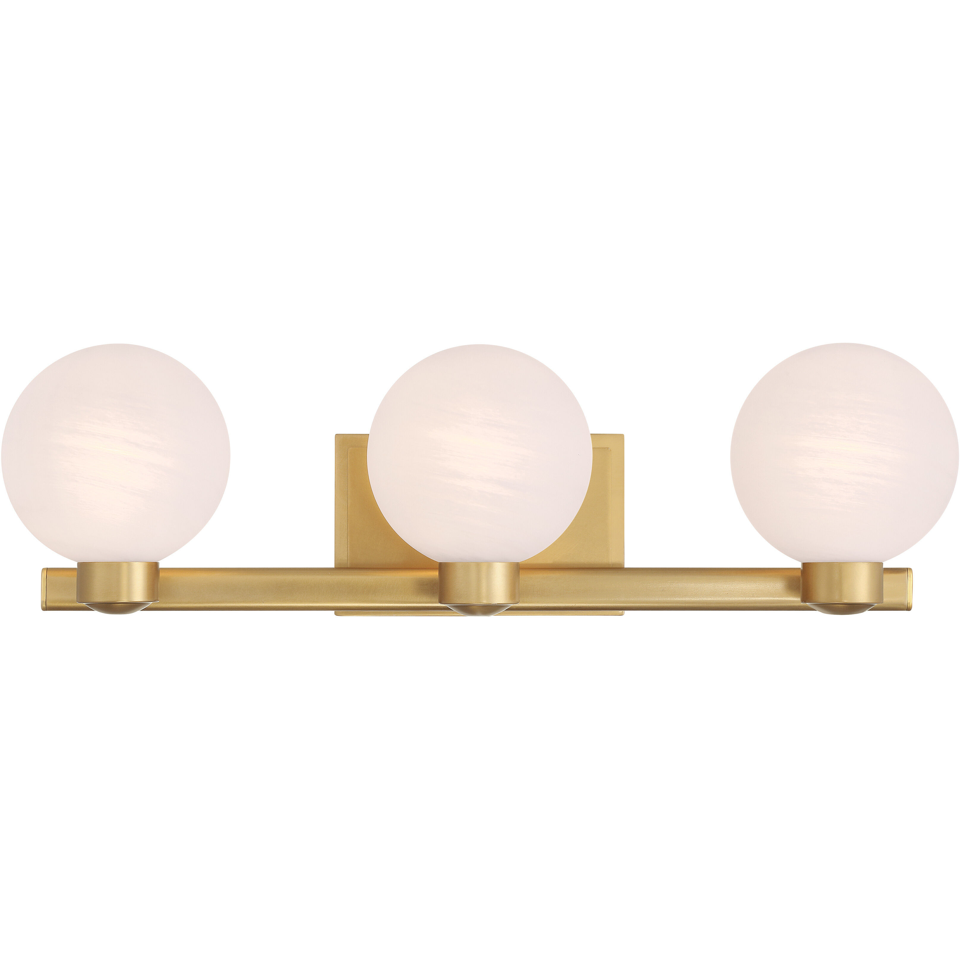 Mooncrest 3 Light 25 inch Legacy Brass Vanity Light Wall Light