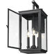 Hartwell 3 Light 19.25 inch Sand Black Outdoor Wall Light