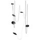 Fremont LED 8.5 inch Ivory and Black Belt Chandelier Ceiling Light
