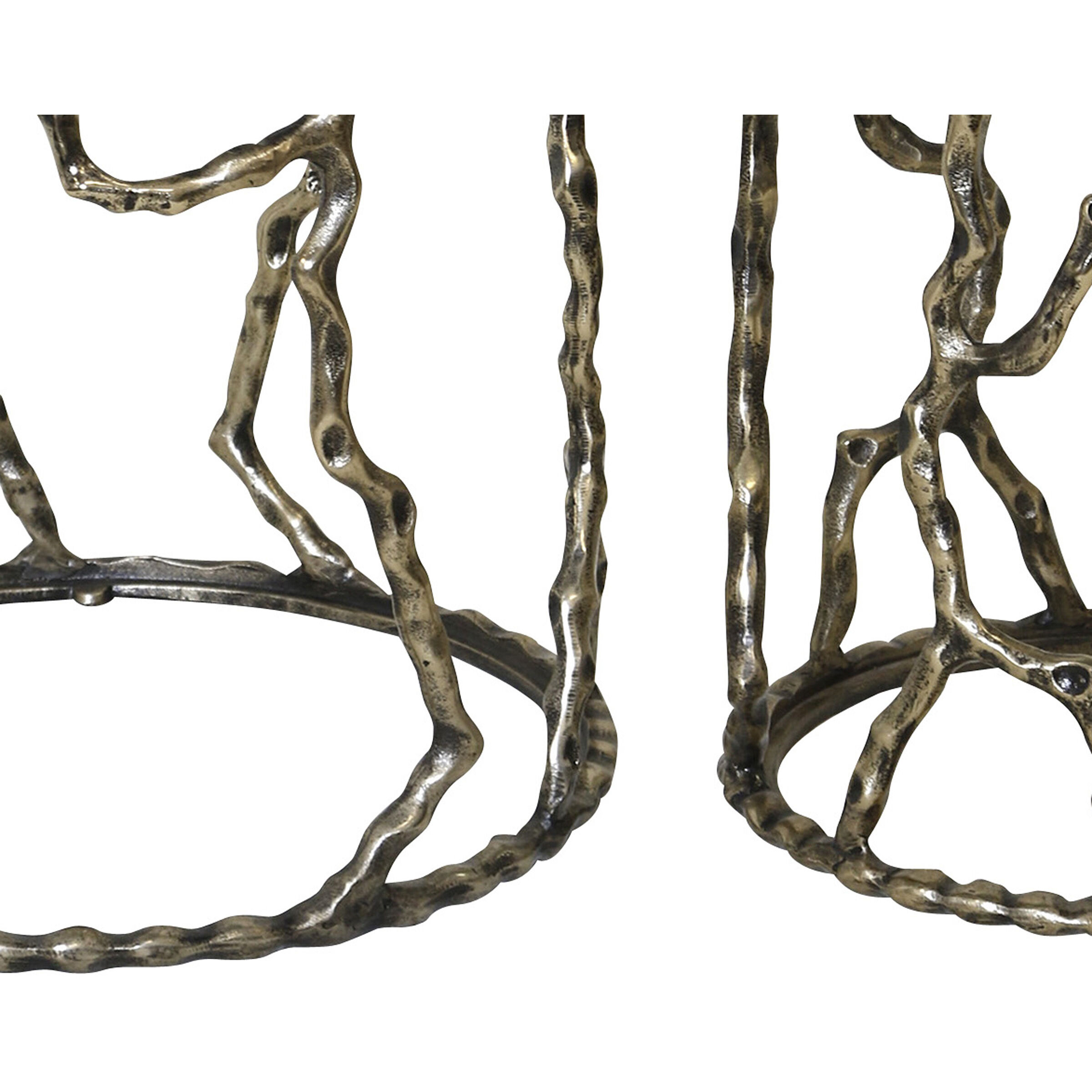 Branchwork Silver Accent Table Set