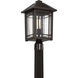 Cedar Point 1 Light 18 inch Palladian Bronze Outdoor Post Lantern