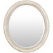Zohra 28 X 24.5 inch Light Grey Mirror, Oval