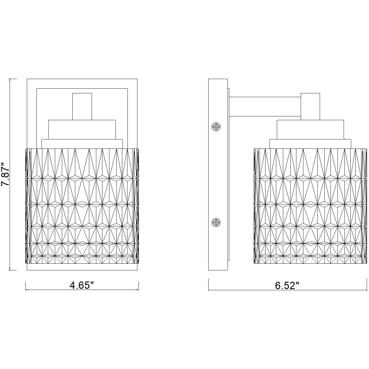 Jacqueline 1 Light 4.75 inch Modern Gold Wall Sconce Wall Light