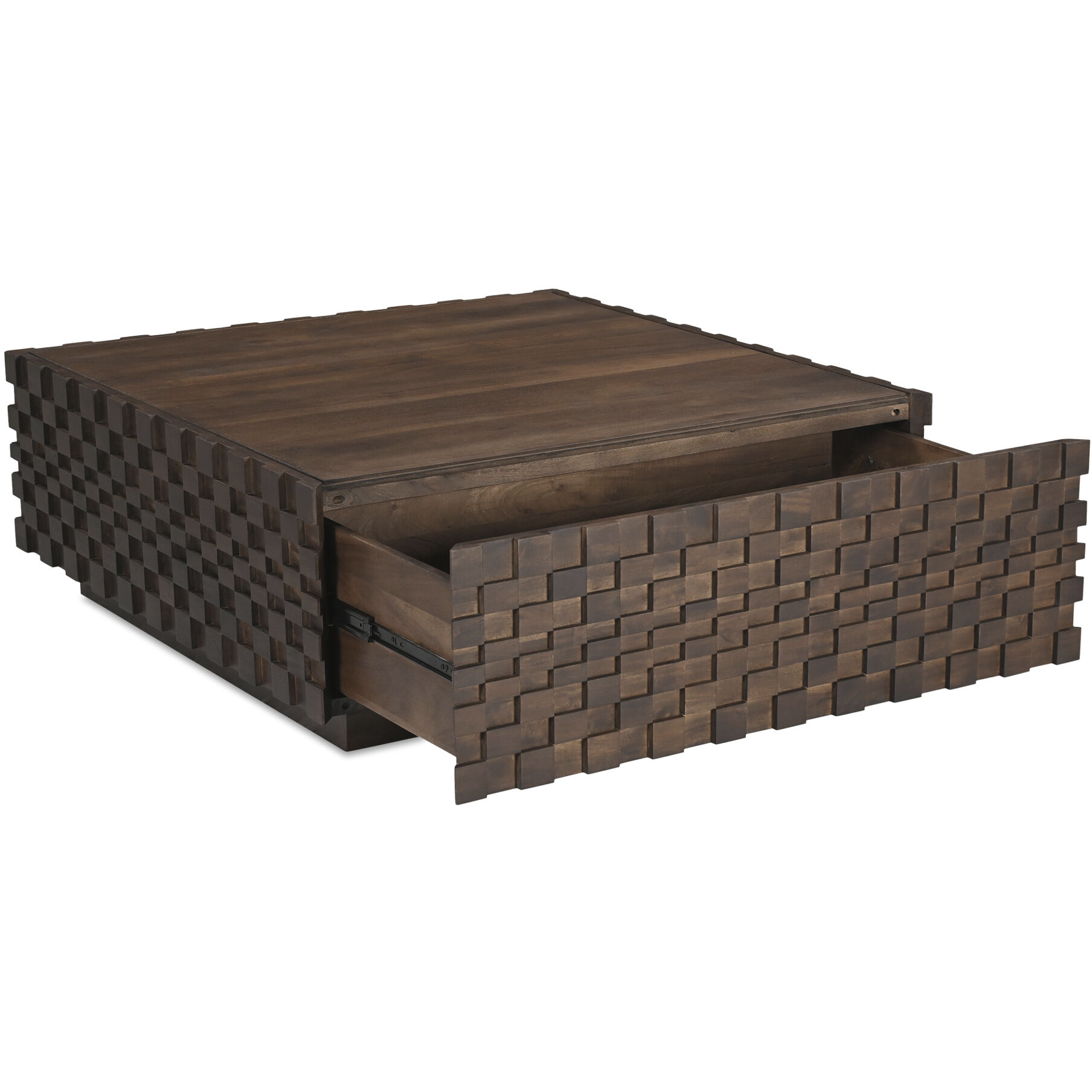 Easton 42 X 42 inch Brown Storage Coffee Table