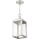 Nyack 1 Light 6 inch Brushed Nickel Outdoor Pendant Lantern