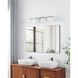 Valentina 4 Light 30 inch Brushed Nickel Vanity Light Wall Light