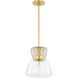 Elodie 1 Light 10 inch Aged Brass Pendant Ceiling Light