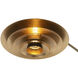Rancho Mirage 87 inch 9 watt Weathered Brass and Black Arc Floor Lamp Portable Light