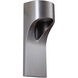 Fusion Outdoor Wall Mount in Satin Aluminum, Small