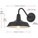 Franco 1 Light 9 inch Black Outdoor Wall Sconce