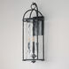 Del Mar 3 Light 30 inch Blacksmith Outdoor Wall Mount in Water